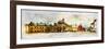 Panoramic View behind the St Vitus Cathedral in Prague Made in Artistic Watercolor Style-Timofeeva Maria-Framed Art Print