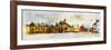 Panoramic View behind the St Vitus Cathedral in Prague Made in Artistic Watercolor Style-Timofeeva Maria-Framed Art Print