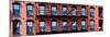 Panoramic View, Building Facade in Red Brick, Stairway on Philadelphia Building, Pennsylvania, US-Philippe Hugonnard-Mounted Photographic Print