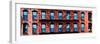 Panoramic View, Building Facade in Red Brick, Stairway on Philadelphia Building, Pennsylvania, US-Philippe Hugonnard-Framed Photographic Print