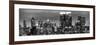 Panoramic View - Cityscape Manhattan by Night-Philippe Hugonnard-Framed Photographic Print