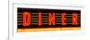 Panoramic View, "Diner" Sign Illuminated, Manhattan, New York-Philippe Hugonnard-Framed Photographic Print