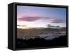 Panoramic View from Mount Victoria at Sunset, of Wellington, North Island, New Zealand-Don Smith-Framed Stretched Canvas