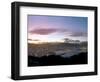 Panoramic View from Mount Victoria at Sunset, of Wellington, North Island, New Zealand-Don Smith-Framed Photographic Print