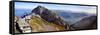 Panoramic View from Mt Piltus, Switzerland-George Oze-Framed Stretched Canvas