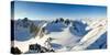 Panoramic view from summit of Hintere Jamspitze. Switzerland, Europe.-ClickAlps-Stretched Canvas