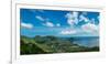 Panoramic view from the highest peak on the island of Koh Tao, Thailand, Southeast Asia, Asia-Logan Brown-Framed Photographic Print