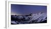 Panoramic View from the 'Neuen Prager HŸtte' (Alpine Hut) at Dawn, Venedigergruppe-Stefan Sassenrath-Framed Photographic Print