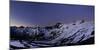 Panoramic View from the 'Neuen Prager HŸtte' (Alpine Hut) at Dawn, Venedigergruppe-Stefan Sassenrath-Mounted Photographic Print