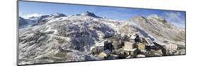 Panoramic View from the Stelvio Pass, with a Little of Snow-ClickAlps-Mounted Photographic Print