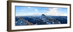 Panoramic View from the Watzmanngipfel to Steinernes Meer-Stefan Sassenrath-Framed Photographic Print