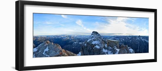 Panoramic View from the Watzmanngipfel to Steinernes Meer-Stefan Sassenrath-Framed Photographic Print