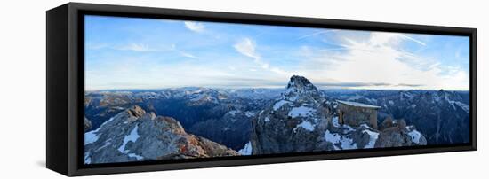 Panoramic View from the Watzmanngipfel to Steinernes Meer-Stefan Sassenrath-Framed Stretched Canvas