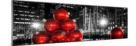 Panoramic View - Giant Christmas Ornaments on Sixth Avenue across from Radio City Music Hall-Philippe Hugonnard-Mounted Photographic Print