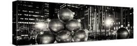 Panoramic View - Giant Christmas Ornaments on Sixth Avenue across from Radio City Music Hall-Philippe Hugonnard-Stretched Canvas