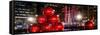 Panoramic View - Giant Christmas Ornaments on Sixth Avenue across from Radio City Music Hall-Philippe Hugonnard-Framed Stretched Canvas