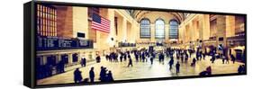 Panoramic View - Grand Central Terminal at 42nd Street and Park Avenue in Midtown Manhattan-Philippe Hugonnard-Framed Stretched Canvas