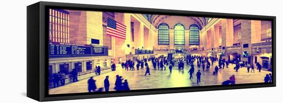 Panoramic View - Grand Central Terminal at 42nd Street and Park Avenue in Midtown Manhattan-Philippe Hugonnard-Framed Stretched Canvas