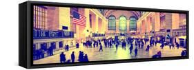 Panoramic View - Grand Central Terminal at 42nd Street and Park Avenue in Midtown Manhattan-Philippe Hugonnard-Framed Stretched Canvas