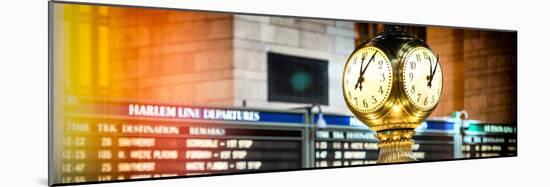 Panoramic View - Grand Central Terminal's Four-Sided Seth Thomas Clock - Manhattan - New York-Philippe Hugonnard-Mounted Photographic Print