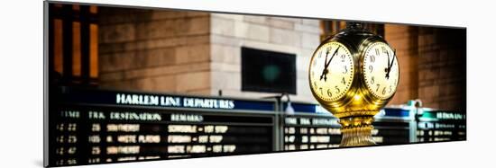 Panoramic View - Grand Central Terminal's Four-Sided Seth Thomas Clock - Manhattan - New York-Philippe Hugonnard-Mounted Photographic Print