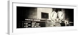 Panoramic View - Grand Central Terminal's Four-Sided Seth Thomas Clock - Manhattan - New York-Philippe Hugonnard-Framed Photographic Print