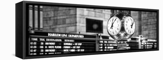 Panoramic View - Grand Central Terminal's Four-Sided Seth Thomas Clock - Manhattan - New York-Philippe Hugonnard-Framed Stretched Canvas