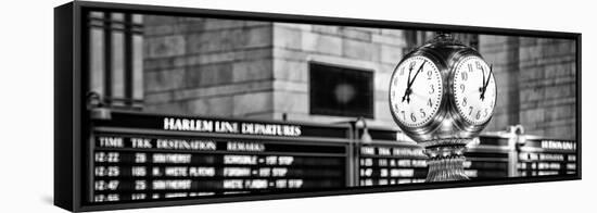 Panoramic View - Grand Central Terminal's Four-Sided Seth Thomas Clock - Manhattan - New York-Philippe Hugonnard-Framed Stretched Canvas