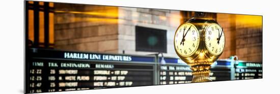 Panoramic View - Grand Central Terminal's Four-Sided Seth Thomas Clock - Manhattan - New York-Philippe Hugonnard-Mounted Photographic Print