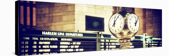 Panoramic View - Grand Central Terminal's Four-Sided Seth Thomas Clock - Manhattan - New York-Philippe Hugonnard-Stretched Canvas