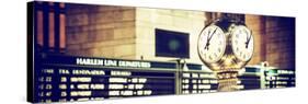 Panoramic View - Grand Central Terminal's Four-Sided Seth Thomas Clock - Manhattan - New York-Philippe Hugonnard-Stretched Canvas