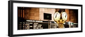 Panoramic View - Grand Central Terminal's Four-Sided Seth Thomas Clock - Manhattan - New York-Philippe Hugonnard-Framed Premium Photographic Print