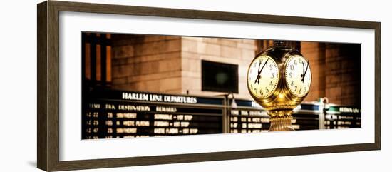 Panoramic View - Grand Central Terminal's Four-Sided Seth Thomas Clock - Manhattan - New York-Philippe Hugonnard-Framed Photographic Print