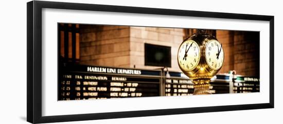 Panoramic View - Grand Central Terminal's Four-Sided Seth Thomas Clock - Manhattan - New York-Philippe Hugonnard-Framed Photographic Print