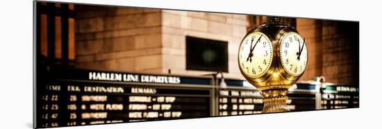 Panoramic View - Grand Central Terminal's Four-Sided Seth Thomas Clock - Manhattan - New York-Philippe Hugonnard-Mounted Premium Photographic Print