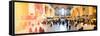 Panoramic View - Instants of NY Series - Grand Central Terminal at 42nd Street and Park Avenue-Philippe Hugonnard-Framed Stretched Canvas