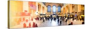 Panoramic View - Instants of NY Series - Grand Central Terminal at 42nd Street and Park Avenue-Philippe Hugonnard-Stretched Canvas