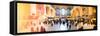 Panoramic View - Instants of NY Series - Grand Central Terminal at 42nd Street and Park Avenue-Philippe Hugonnard-Framed Stretched Canvas