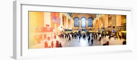 Panoramic View - Instants of NY Series - Grand Central Terminal at 42nd Street and Park Avenue-Philippe Hugonnard-Framed Photographic Print