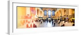 Panoramic View - Instants of NY Series - Grand Central Terminal at 42nd Street and Park Avenue-Philippe Hugonnard-Framed Photographic Print