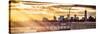 Panoramic View - Jetty View with Manhattan and One World Trade Center (1WTC) at Sunset-Philippe Hugonnard-Stretched Canvas