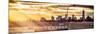 Panoramic View - Jetty View with Manhattan and One World Trade Center (1WTC) at Sunset-Philippe Hugonnard-Mounted Photographic Print