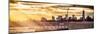 Panoramic View - Jetty View with Manhattan and One World Trade Center (1WTC) at Sunset-Philippe Hugonnard-Mounted Photographic Print