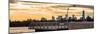 Panoramic View - Jetty View with Manhattan and One World Trade Center (1WTC) at Sunset-Philippe Hugonnard-Mounted Photographic Print