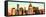 Panoramic View - Manhattan Buildings Sunset in Winter-Philippe Hugonnard-Framed Stretched Canvas