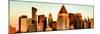 Panoramic View - Manhattan Buildings Sunset in Winter-Philippe Hugonnard-Mounted Photographic Print