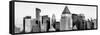 Panoramic View - Manhattan Buildings Sunset in Winter-Philippe Hugonnard-Framed Stretched Canvas