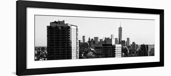 Panoramic View - NYC Skyline at Sunset with the One World Trade Center (1WTC)-Philippe Hugonnard-Framed Photographic Print