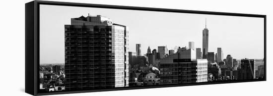 Panoramic View - NYC Skyline at Sunset with the One World Trade Center (1WTC)-Philippe Hugonnard-Framed Stretched Canvas
