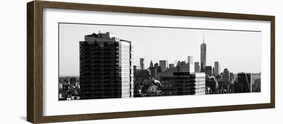 Panoramic View - NYC Skyline at Sunset with the One World Trade Center (1WTC)-Philippe Hugonnard-Framed Photographic Print